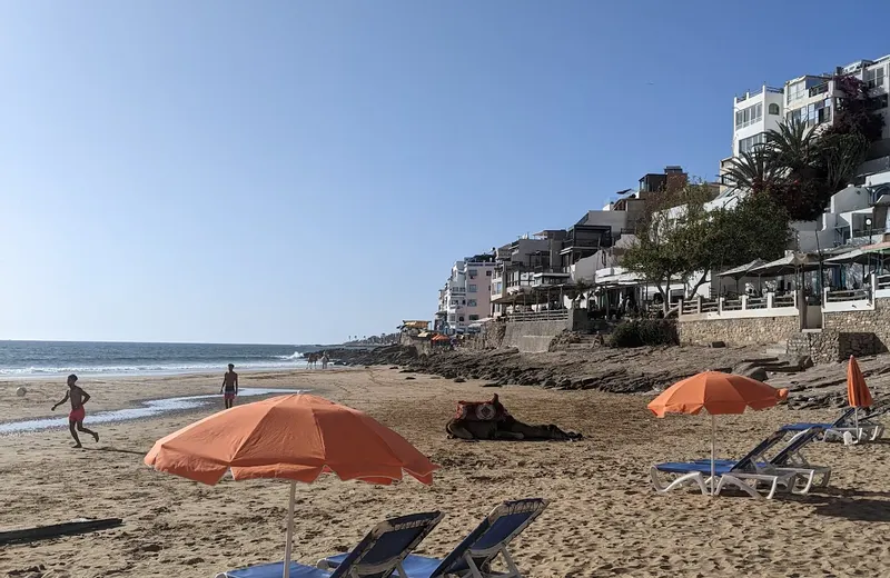 Training-adjacent spaces at MatnWave BJJ surf camp, Morocco