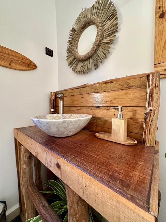 Clean bathroom at MatnWave Taghazout surf camp