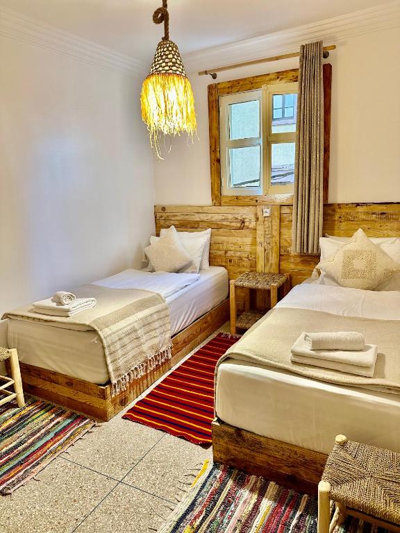 Shared room at MatnWave surf camp hostel in Taghazout