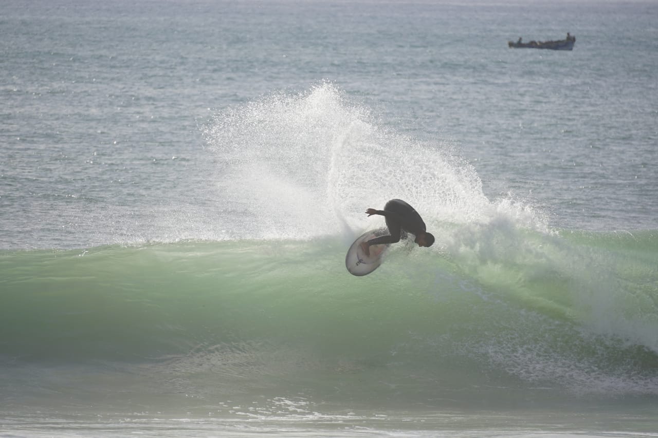Jamal surfing at Taghazout